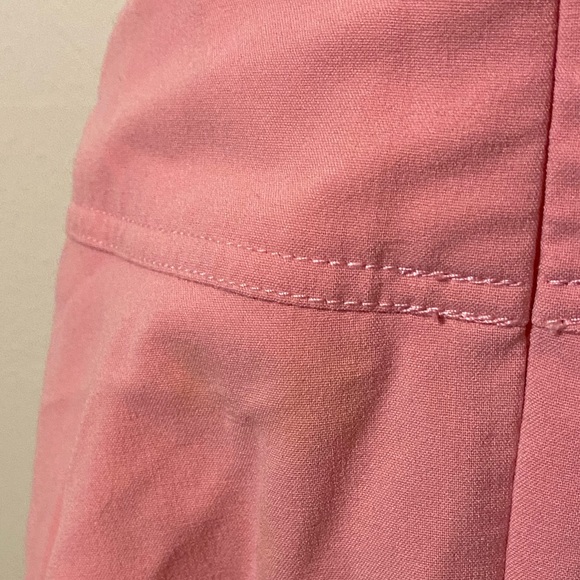 Pink Buttoned Suspender Skirt - Size Medium - Picture 7 of 8